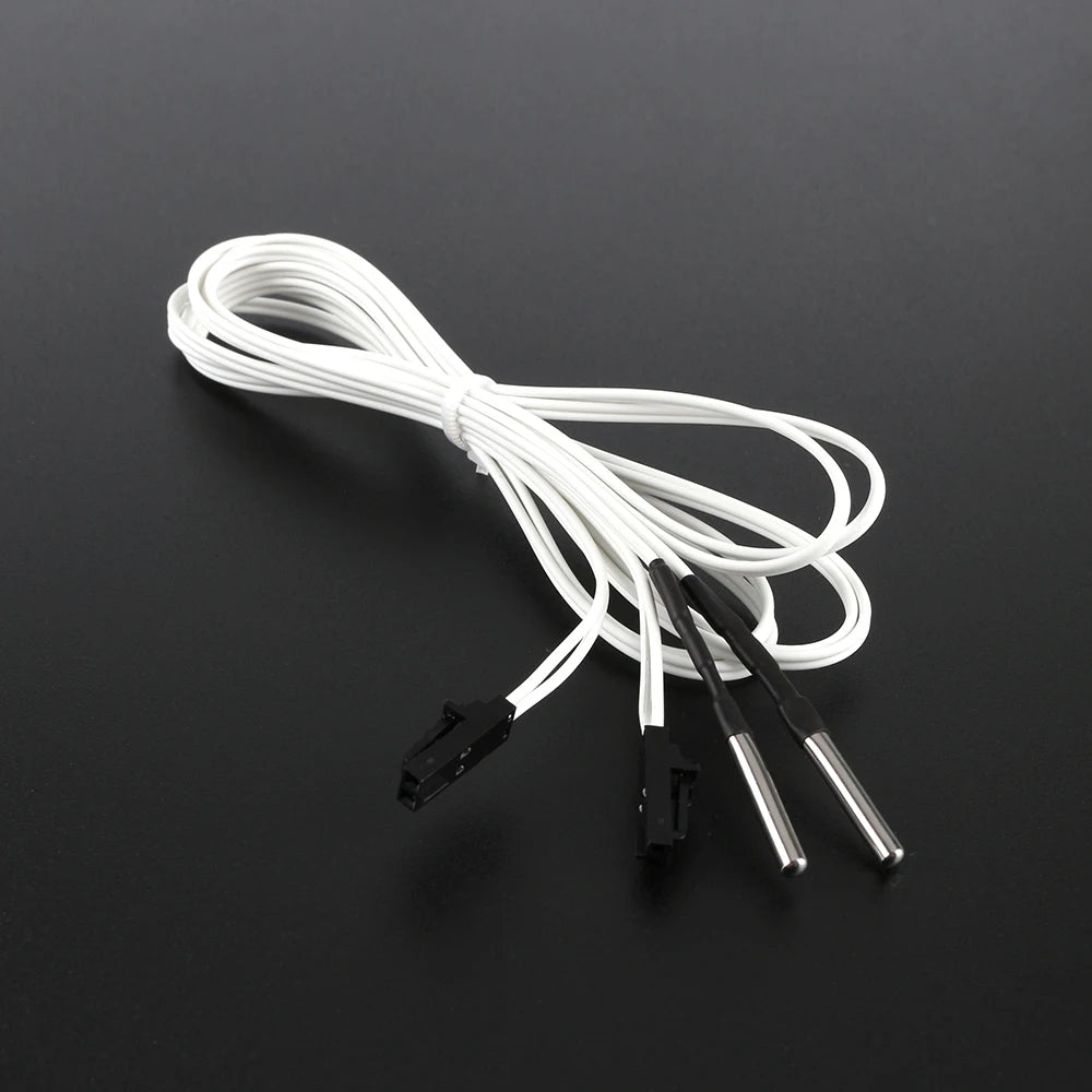 2pcs 3D Printer Parts HT-NTC100K Thermistor Temperature Sensor L 1M For 350 Degrees For Prusa i3 MK2S/MK3/MK3S Hotend Extruder