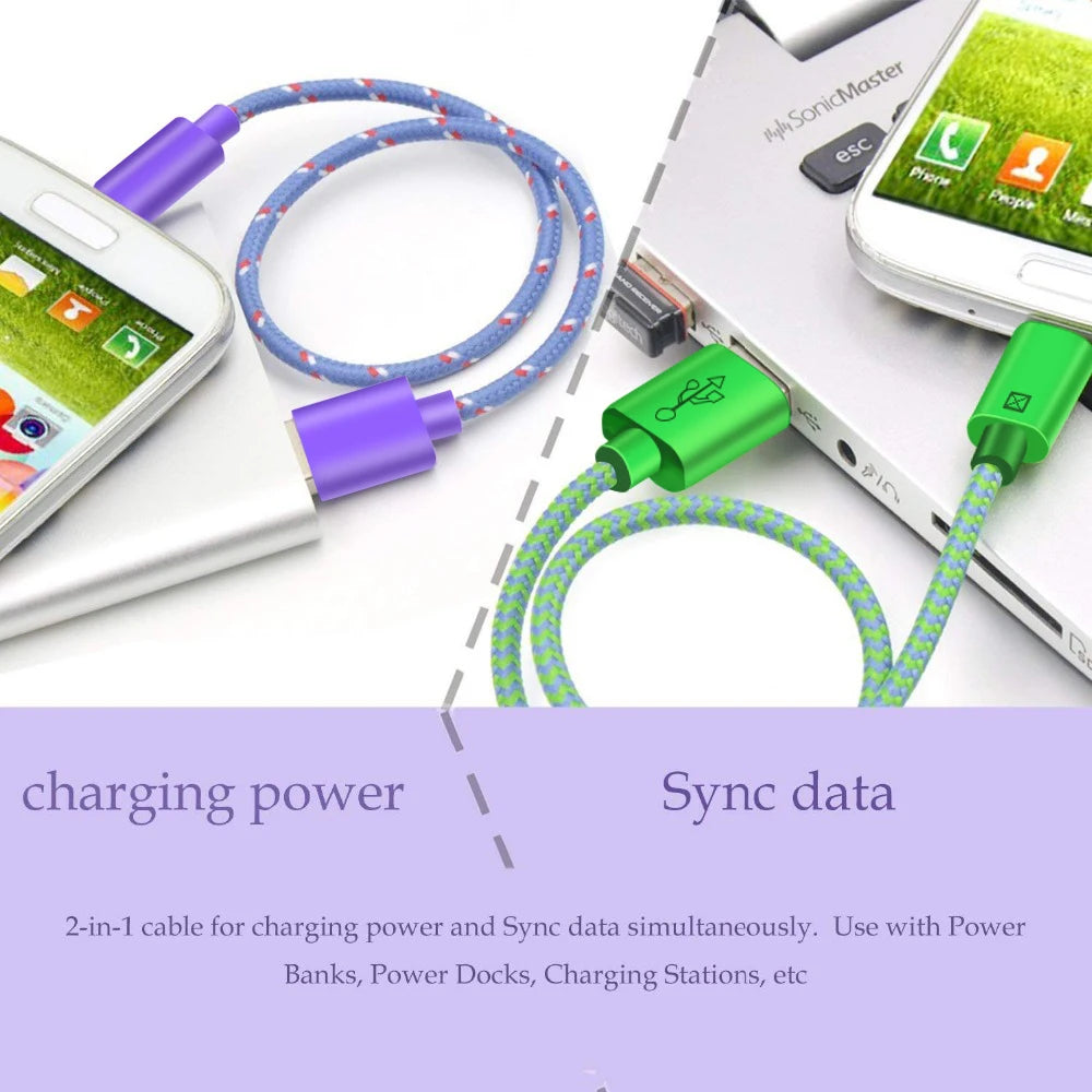 OLAF Nylon Braided USB Type C Cable 1M 2M 3M Data Sync Fast Charging USB C Cable For Samsung S9 S10 Xiaomi mi9 mi8 Huawei Type-c
