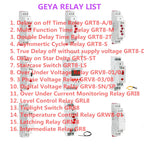 GEYA Din Rail Latching Relay 220V Impulse Relay DC12V 24V 16A Electronic Relay 220V with CE CB