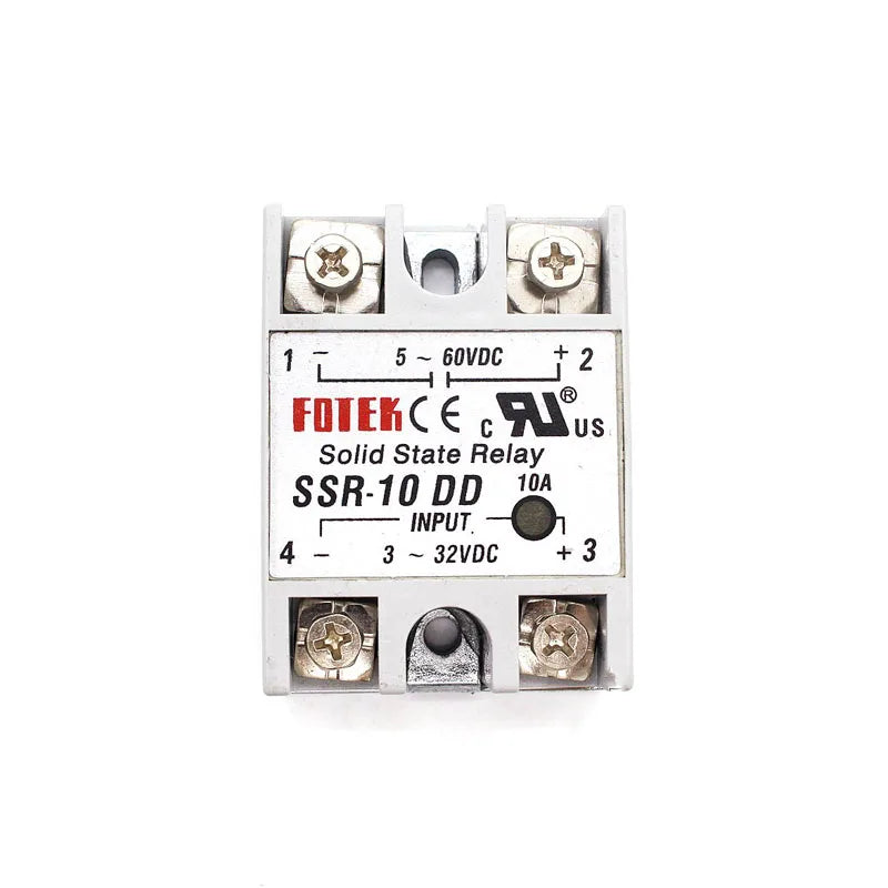 Solid State Relay 12v 24v SSR-10DD SSR-25DD SSR-40DD 10A 25A 40A 3-32V DC TO 5-60V DC SSR 10DD 25DD 40DD Rele Power Supply
