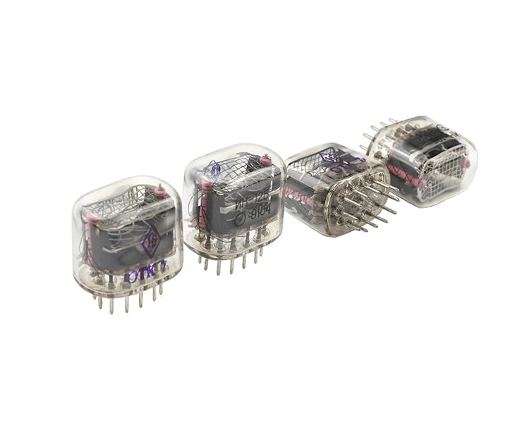 GHXAMP IN-12 Glow Tube 4-digit Clock Colorful LED Backlight DS3231 Nixie Clock IN-12B DC5V USB Electronic DIY