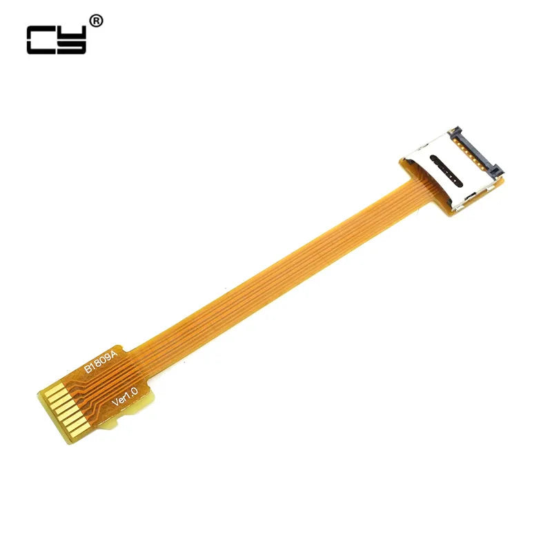 Micro SD TF to Memory Card Kit Male to Female Extension Cable Soft ribon Flat FPC Mobile Tablet Camera Extender Cable 10cm 16cm