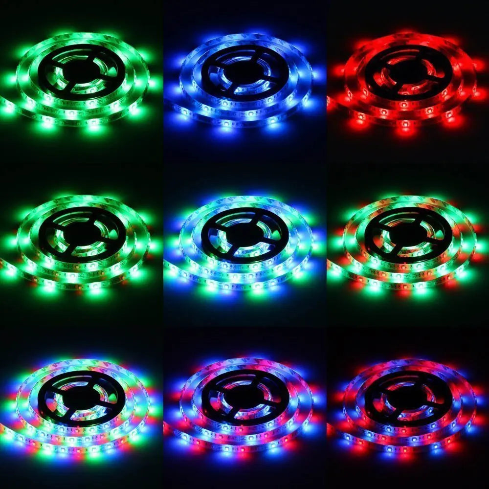 LED Strip 5050 DC 12V 24V RGB Warm White 5 Meter Waterproof Flexible Light Stripe 60LED/MLed Tape Luces Lamp Ribbon Tv Backlight