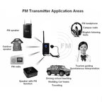 Retekess FT11 0.3W Wireless FM Broadcast Transmitter MP3 Portable for Church Car Meeting Support TF Card AUX Input
