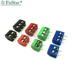 10/20 PCS KF301- 2P 3P screw 5.0mm Terminal Block 2 Pin 3 Pin pcb Terminal block Connector Blue, Green, Red And Black Selectable