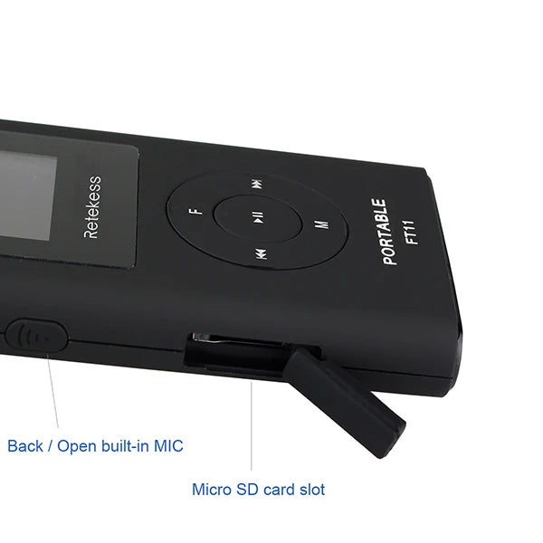 Retekess FT11 0.3W Wireless FM Broadcast Transmitter MP3 Portable for Church Car Meeting Support TF Card AUX Input