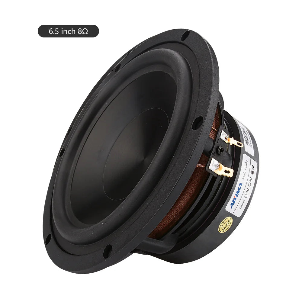 AIYIMA 1Pcs 6.5 Inch 100W Speaker 4 8 Ohm Midrange Woofer Sound Speaker Alto Bass Aluminum Ceramic Loudspeaker DIY Bookshelf