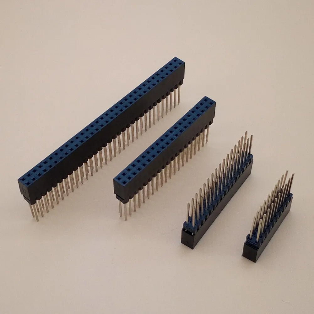 5 Pcs/Lot Female Header PC104 2.54mm Pitch 2*10P/16P/20P/25P/32Pin Double Row Female Pin Header Pin Long About 12mm