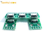 5/10pcs MICRO USB To DIP Adapter 5pin Female Connector B Type PCB Converter Breadboard USB-01 Switch Board SMT Mother Seat
