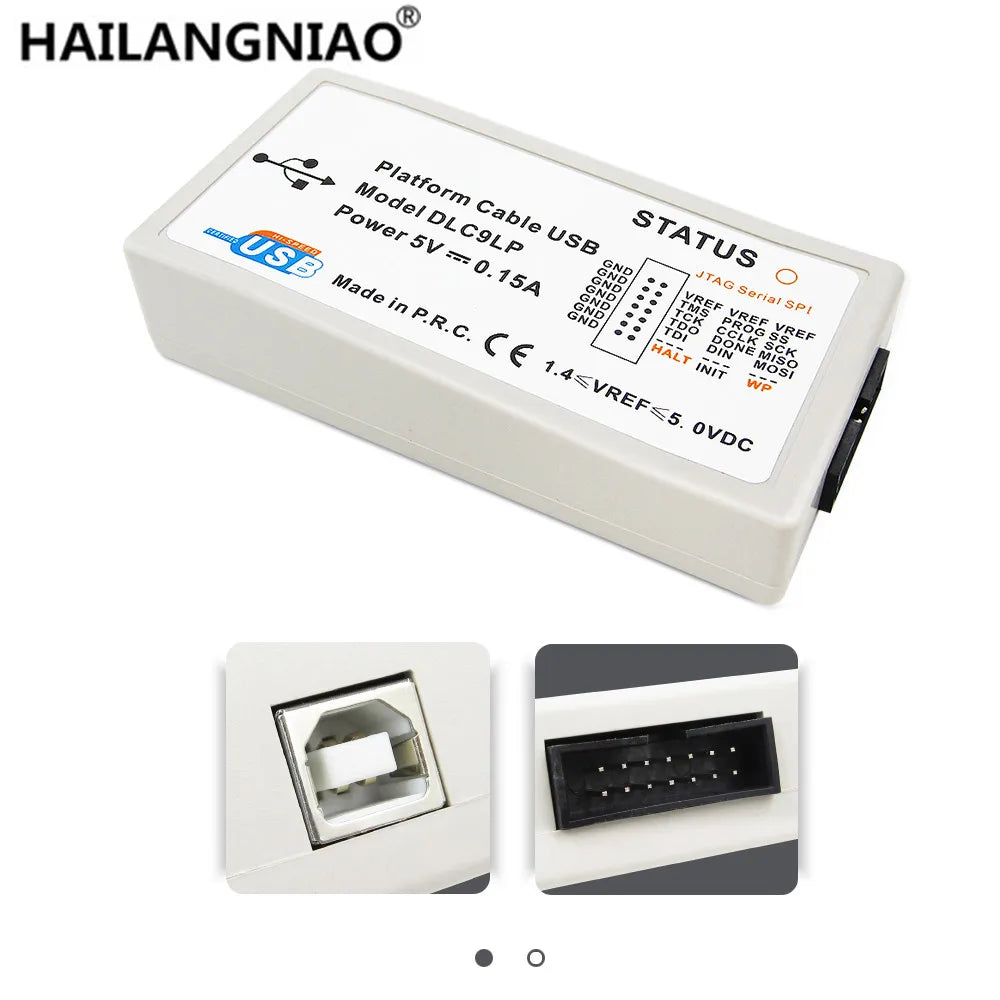 Xilinx Platform USB Download Cable JTAG Programmer FPGA CPLD DLC9LP/SMT2 LVTTL LVCMOS 3.3V 2.5V 1.8V 1.5V JTAG SPI IMPACT