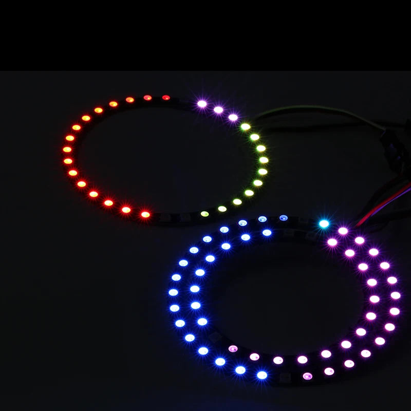 5v ws2812b 5050 RGB sk6812 LED Ring Lamp Light,module strip 1/8/12/16/24/32/241 LED/ring with Integrated Drivers for Arduino