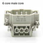 HDC-HE-4/6/10/16/24core heavy-duty connector male core and female core 16A500v aviation plug core