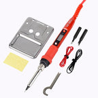 JCD 220V 80W LCD Electric Soldering Iron 908S Adjustable Temperature Soldering Iron with Quality Soldering Iron Tips and Kits
