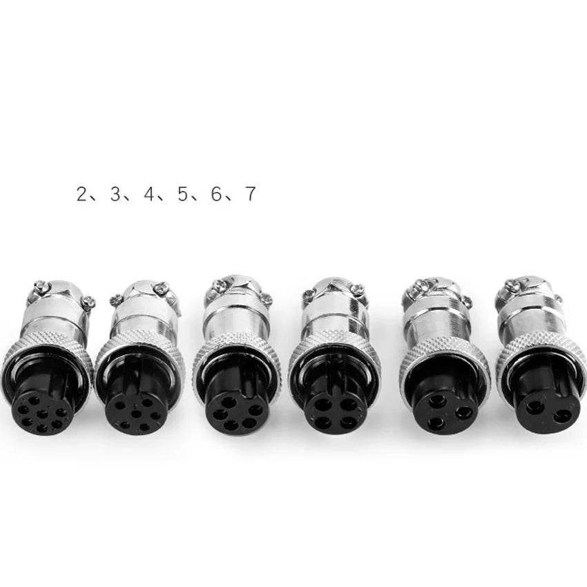 1pcs GX12 GX16 GX20 Air Aviation Connector 2/3/4/5/6/7/8/9/10/11/12/14/15Pin Panel Nut AV Power Plug Socket Core Wire Connector