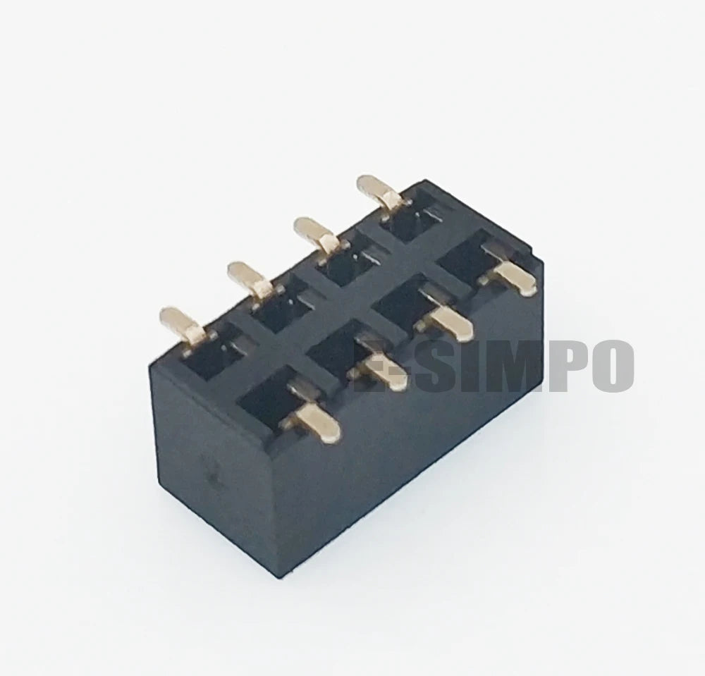 50pcs 2.54mm PH5.0 SMD 2X3/4/5/6/7/8/10/12/20P Plastic Height 5.0 Double Row Goldplated Rohs PCB Female Pin Header Connector