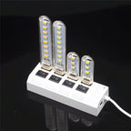 USB LED Book Lights 3LEDs 8LEDs SMD 5630 5730 LED Bulb 5V Power Input White 5000-6500K Warm White 3000-3500K USB Night Light