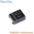 20pcs SMD DO-214AA Series SMBJ70A SMBJ58A SMBJ48A SMBJ33A SMBJ30A SMBJ28A SMBJ26 TVS Transient Suppression Diode SMBJ5.0CA SMBJ2