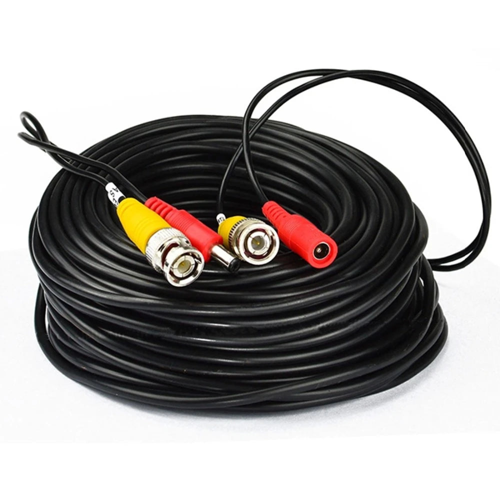 High-Definition AHD Camera Cables 5/10/20/30M BNC with Coaxial Output And DC Plug Connection for Analog CCTV DVR Systems