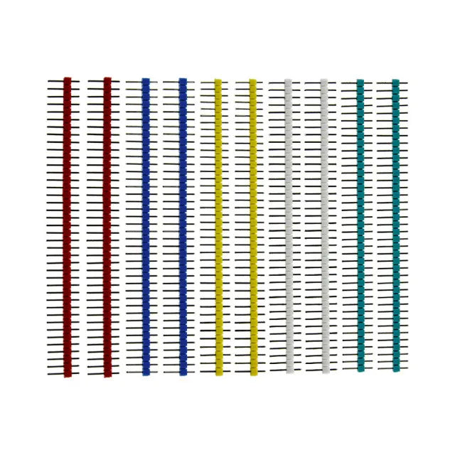 10pcs 40 Pin 1x40 Single Row Male and Female 2.54 Breakable Pin Header PCB JST Connector Strip for arduino DIY Kit