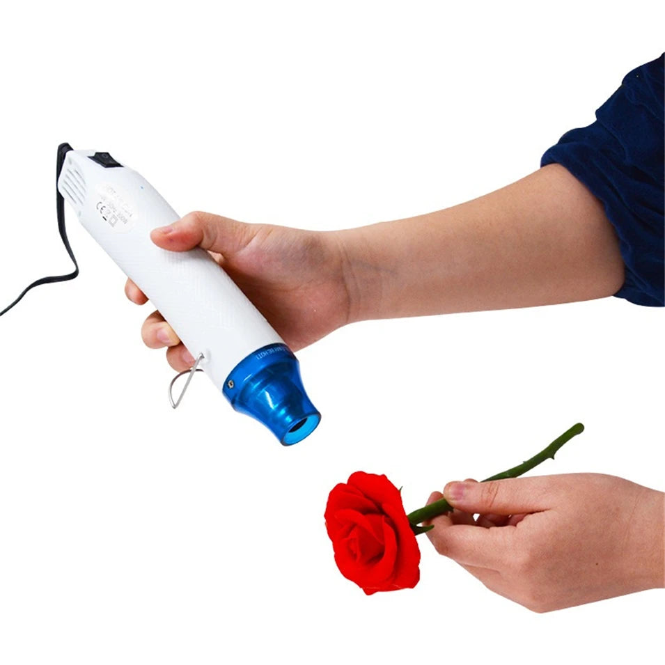 High Quality 1pc 220V 110V Electric Hot Air Gun/Heat Gun with Supporting Seat DIY Tool Heat Gun 8018 Hot Air Gun EU US UK Plug