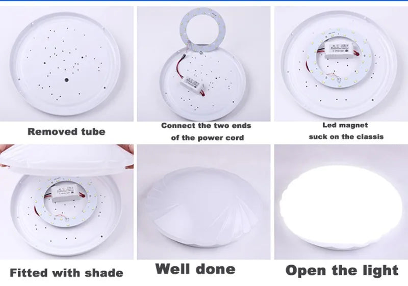 6W 12W 15W 18W 24W 36W 80W 100W LED Ring PANEL Circle Light AC220V SMD 5730 LED Round Ceiling Board the Circular Lamp Board