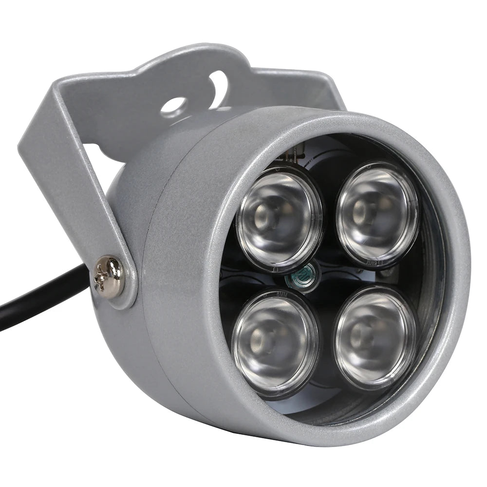 Gadinan CCTV Fill Light 4 array LEDs Infrared Waterproof Night Vision IR illuminator Light 850nm DC 12V For CCTV Security Camera