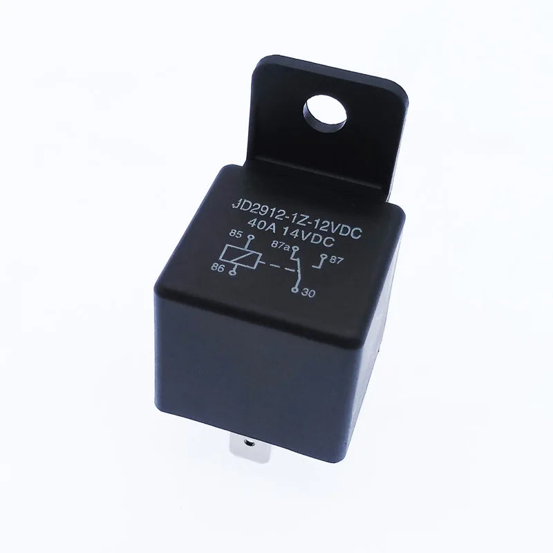 JD2912 4 Pin 5 Pin 40A Auto Car Relay DC 12V 24V 36V 48V with Mounting Hole Coil Power 1.8W Automobile Control Device with Line