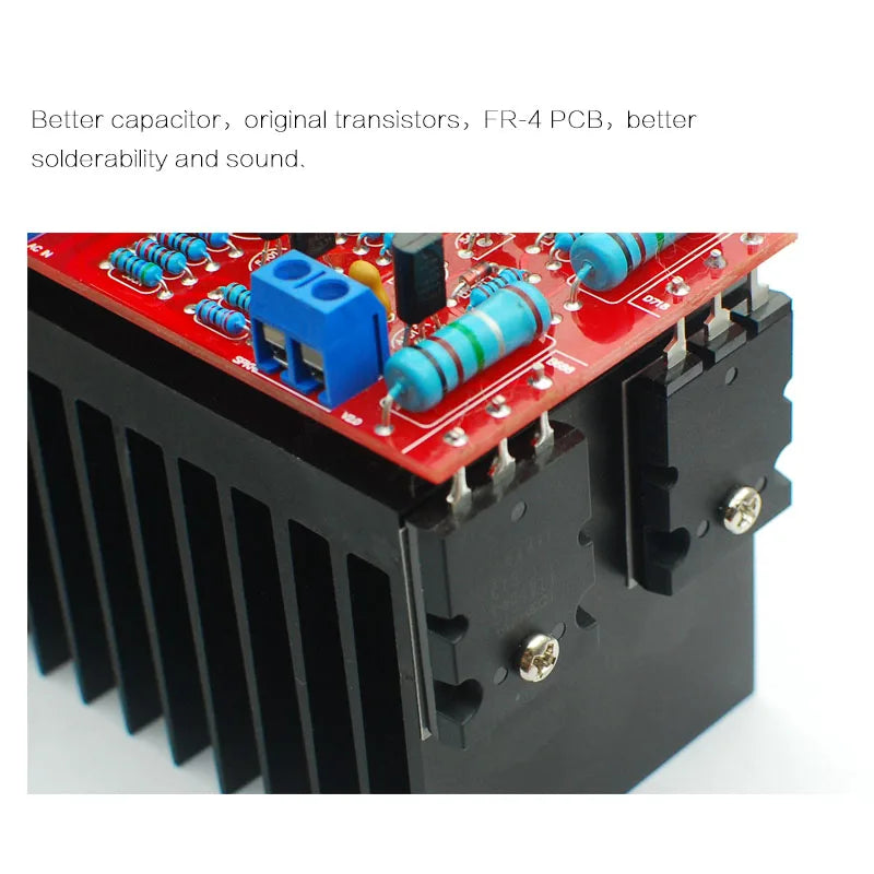 CIRMECH JAPAN TOSHIBA TTA1943 TTC5200 Transistors Class AB Stereo Amplifier Max Power 80W Per Channel