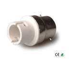 2pcs B22 To BA15D Lamp Base Adapter,BA15D To B22 Light Socket Holder Converter,allow You Install BA15D Lamp Into B22 Socket CE
