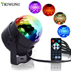 LED Party Lights Strobe Crystal Ball 3W RGB Light Sound Activated Dance Lighting for Decorations Bar Disco With Remote Control