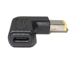 USB-C 3.1 Type C Female to Rectangle Male USB PD Emulator Trigger Angled DC Power Adapter Converter For Lenovo Thinkpad Laptop