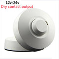 DC12V-24V Dry Contact Output LED Microwave 360 Degree Radar Motion Sensor Light Switch Ceiling Light Body Motion Detector