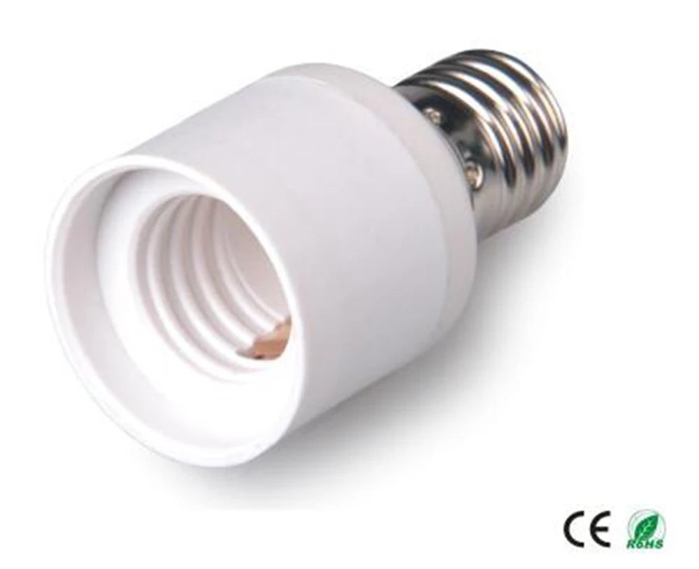 2PCS E17 Light Socket Adapter Extender E17 LED Candle Bulb Base Lampholder Extension Converter CE Rohs