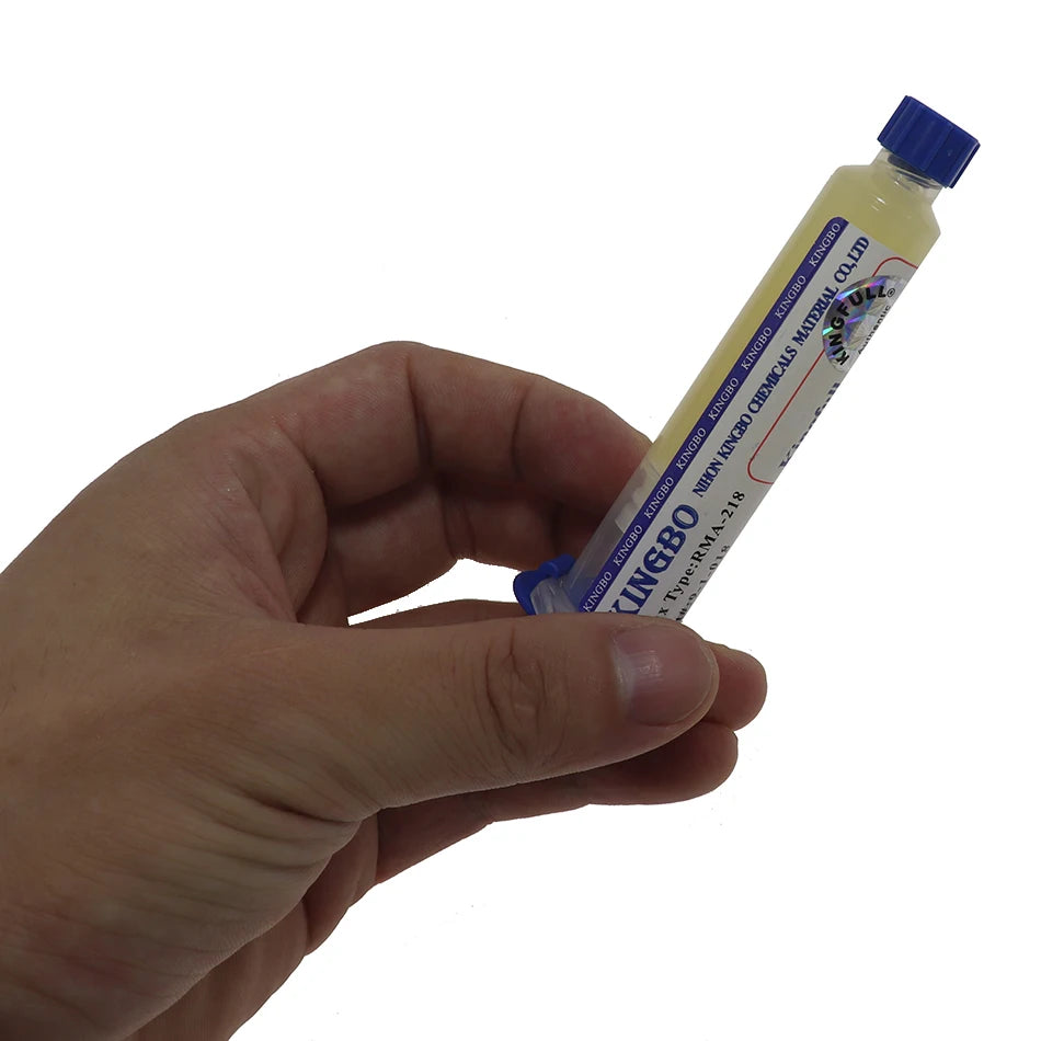 KINGBO RMA-218 10cc Solder Flux Soldering Iron Welding Flux Consumer Electronics Repair Solder Paste For Phone LED BGA SMD PGA