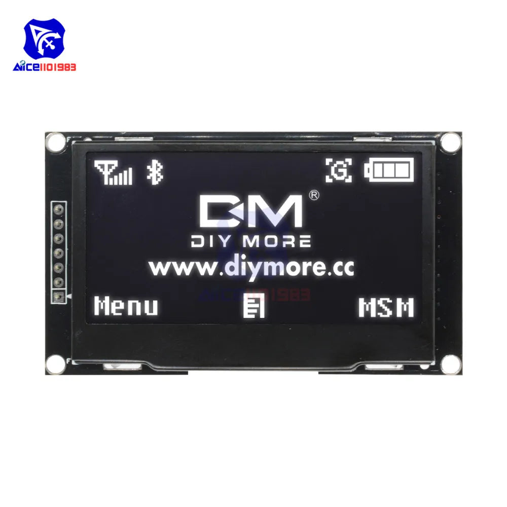 diymore 2.4" 2.42 inch 128x64 OLED LCD Display Module SSD1309 12864 7 Pin SPI/IIC I2C Serial Interface for Arduino  R3 C51