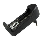 EU Socket Universal Charger For 3.7V 18650 26650 16340 14500 Li-ion Rechargeable Battery Single Slot Automatic Charger