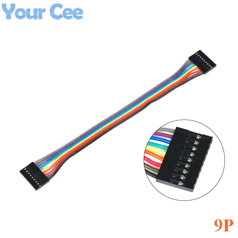 10pcs 2.54MM Female To Female Dupont Cable Wire Dupont Cable 2P 3P 5P 6P 7P 8P 9P 10P Dupont Cable
