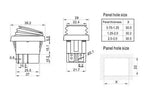 1PC Momentary (on)-off-(on) Waterproof 6Pin Rocker Switch 3 Position Locking ON-OFF-ON DSDT