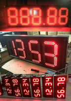4pcs/lot 8' Outdoor 7 Seven Segment LED Digital Number Module for Gas Price LED Display Module