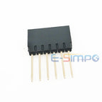 5pcs 2.54mm PC104 1X40P Single Stackable Rohs 1U Gold PC12.2mm PH11 6T PCB Industrial Female Pin Header Connector Socket Strip