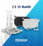 10Pcs UK5-HESI Screw Din Rail Terminal Block Fuse Holder 5*25mm 24V/220V LED With Disconnect Lever Wire Electrical Connector