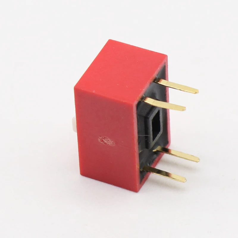10Pcs Slide Type Switch Module 2.54mm 2 Position Way DIP Red Pitch