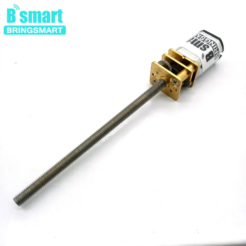 Bringsmart M3 Screw 55mm Threaded Shaft 3V 6V 12V DC Motor Customized 30/100/200/250/300/600rpm Mini Electric Gear Reducer N20
