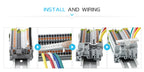 10Pcs PT 2.5 Push-in Terminal 2.5mm² Cable Electrical Connector DIN Rail Terminal Block Feed-Through Strip Plug PT2.5 PT-2.5