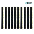 40 Pin 1x40 Single Row Male and Female 2.54 Breakable Pin Header PCB JST Connector Strip for Arduino Black