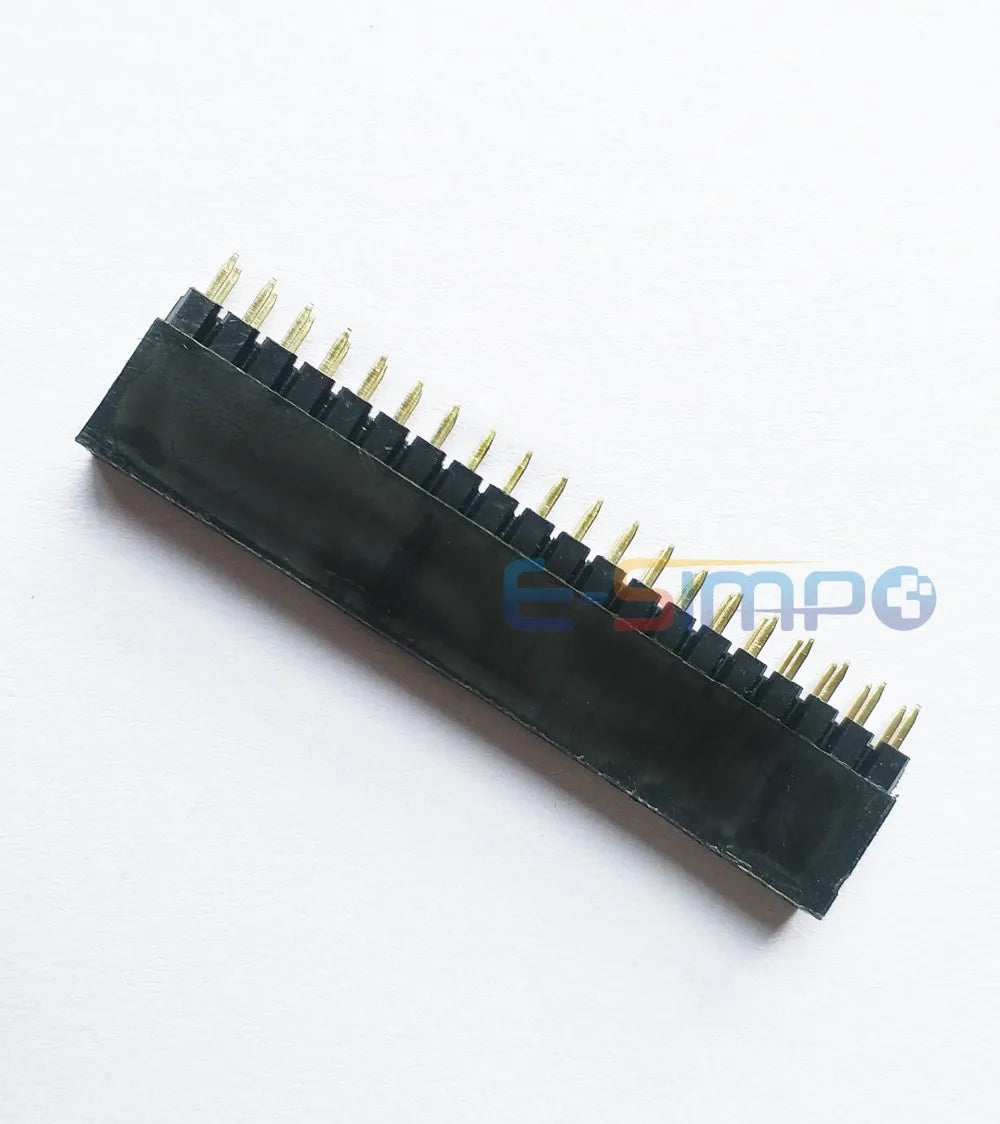 5pcs 2.54mm 2x20P 40P PC104 11mm Plastic 12mm Long Pin 3mm Short Pin Stackable Shield PCB Connector Female Header