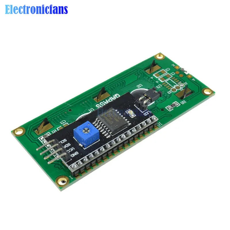 1602LCD 16x2 Character LCD Display Module 5V Blue/Yellow Backlight Digital Serial Interface for Arduino IIC I2C TWI SPI