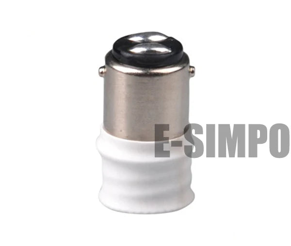 10pcs BA15D To E14/E12 LED Chandelier Lampholder Light Socket Adapter EU E14/ US E12 Candelabra To Ba15d Lamp Base Converter