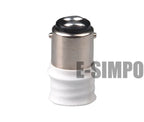 10pcs BA15D To E14/E12 LED Chandelier Lampholder Light Socket Adapter EU E14/ US E12 Candelabra To Ba15d Lamp Base Converter