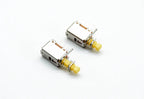 5pcs  Right Angle PCB Latching Push Button Switch DPDT Double Pole 6 Pin self-locking key power switches red blue yellow A03/04